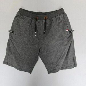 X Large REVERB Men's Grey Shorts 2 Zipper Pockets Best Classic Vogue Fashion